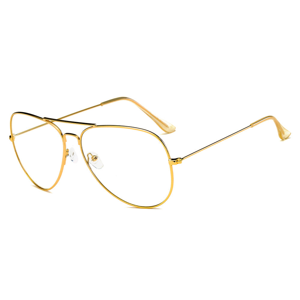 ENID - Trendy Aviator Clear Glasses Lens Sun Glasses-5