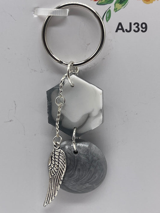 Handmade Unique Key Rings, Key Chains made from Resin.-0