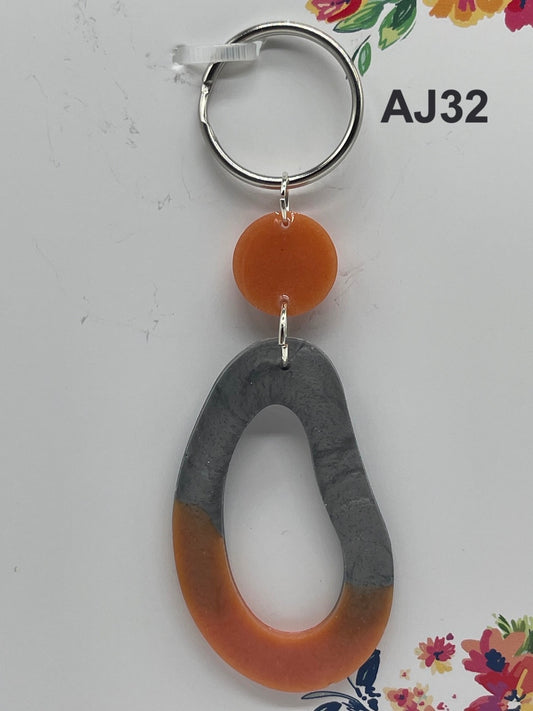 Handmade Unique Key Rings, Key Chains made from Resin.-0
