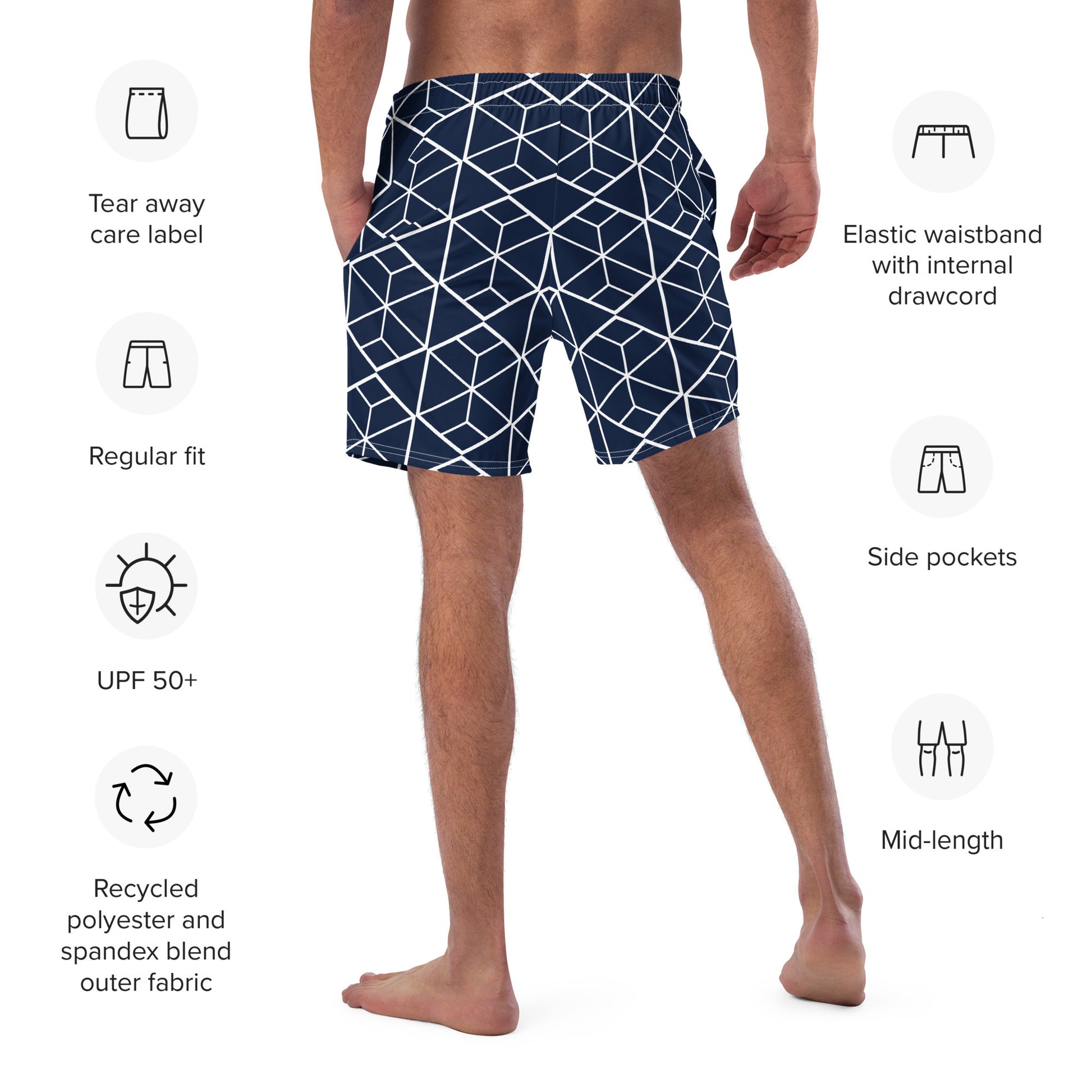Men's Recycled Swim Trunks-25