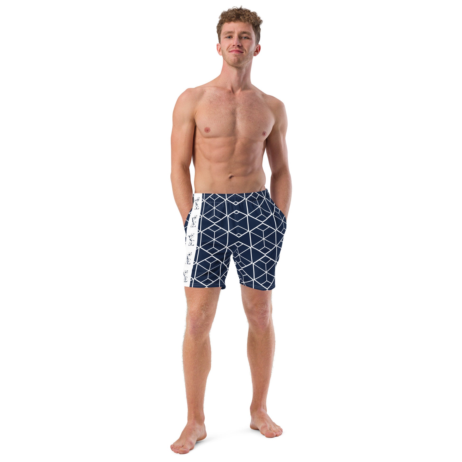 Men's Recycled Swim Trunks-16